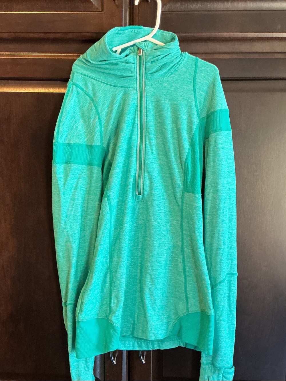 lululemon athletica Aqua Teal Half-Zip Pullover